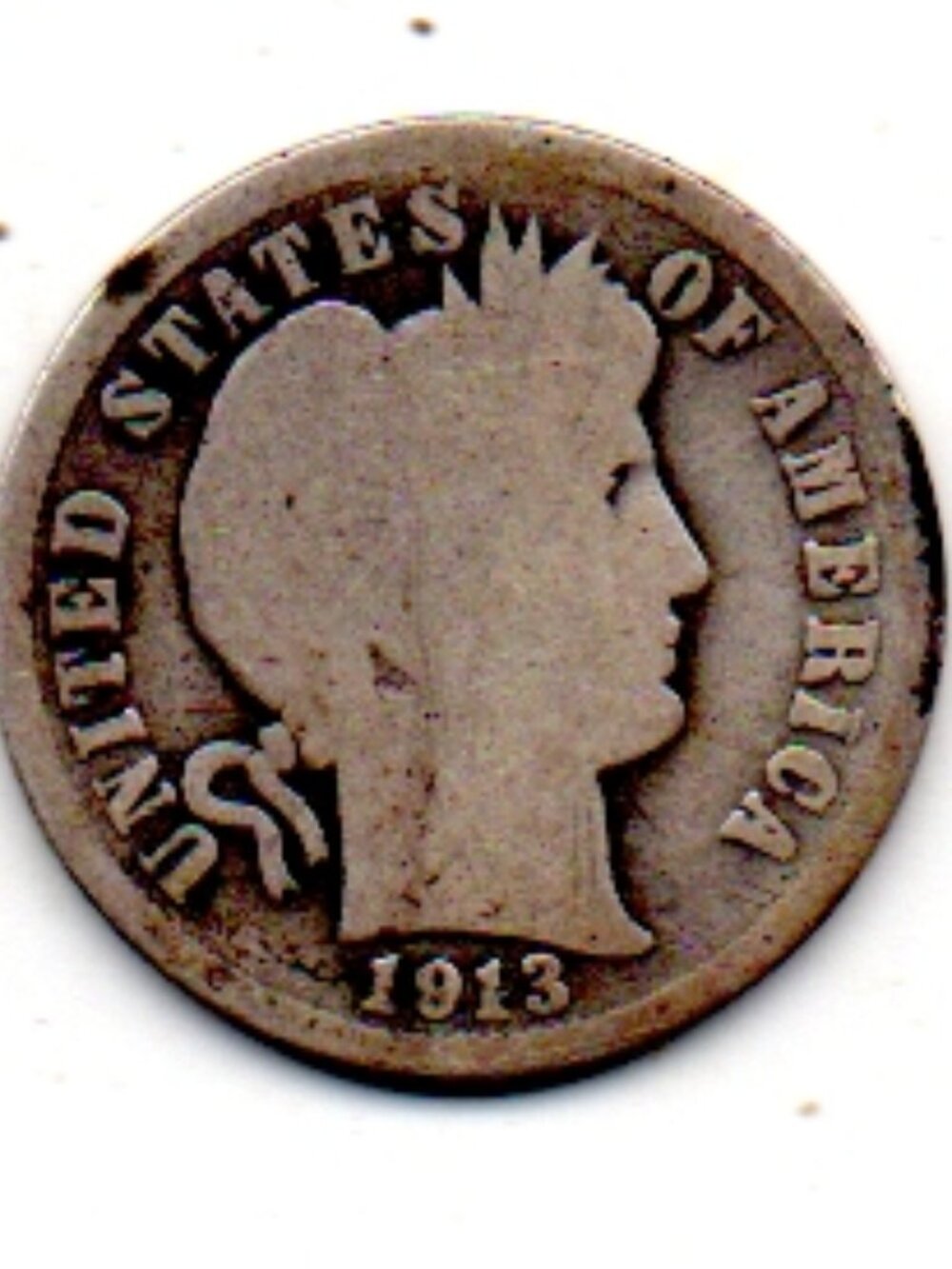 Granny Estate Find - 1913 Barber Dime